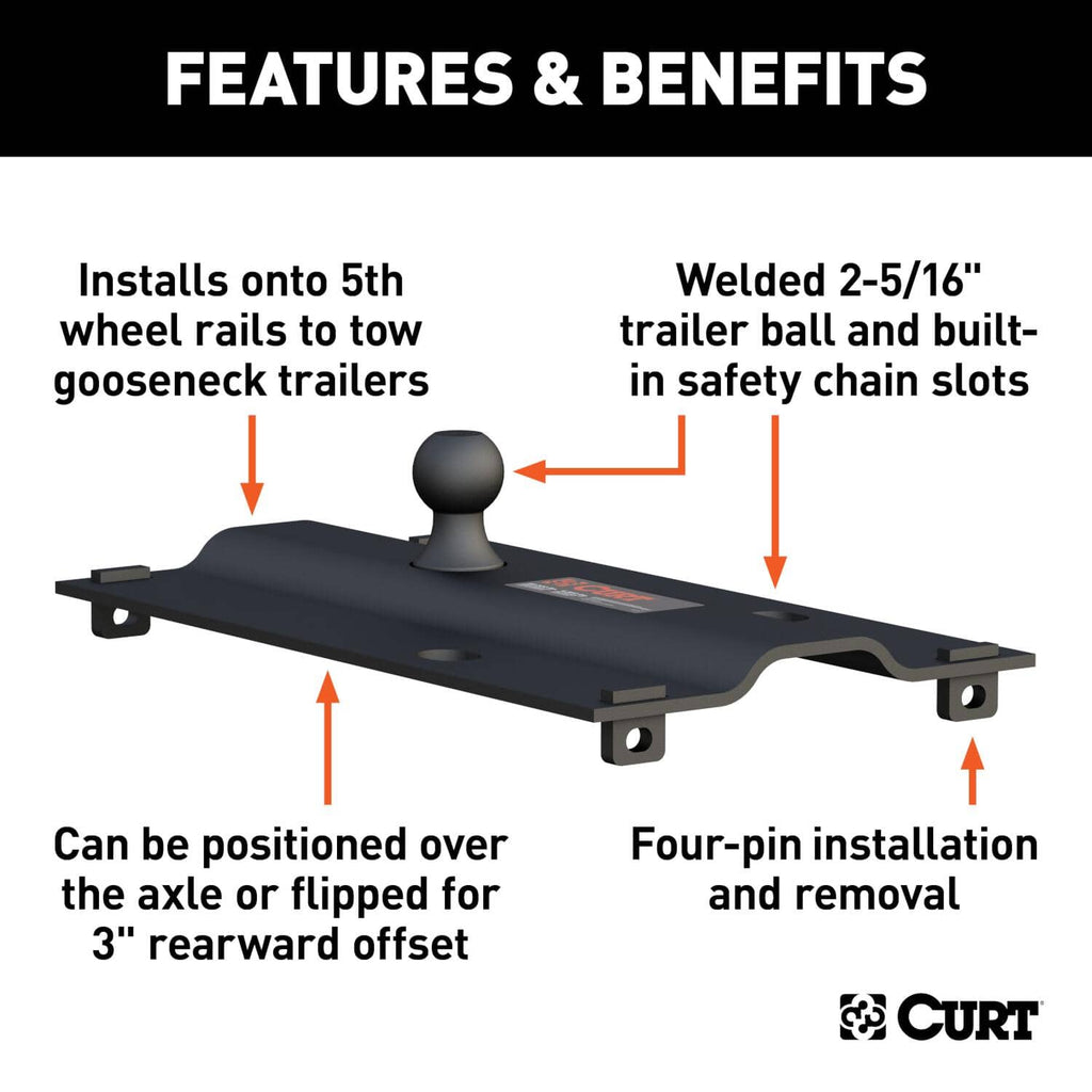 RAIL MOUNTED GOOSENECK - 16055 – Tiger Automotive