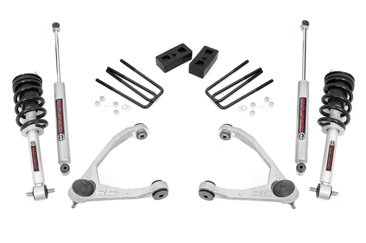 3.5 Inch Lift Kit | Cast Steel | N3 Strut | Chevy/GMC 1500 (14-16) - 1 ...
